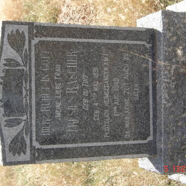 RASCHER Tresie nee du TOIT 1891-1949