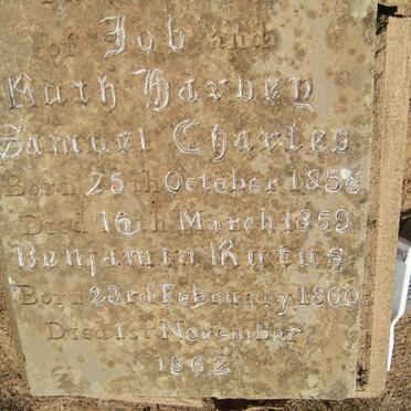 HARVEY Samuel Charles 1858-1859 :: HARVEY Benjamin Rufus 1860-1862