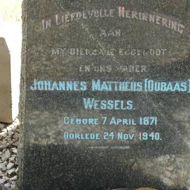 WESSELS Johannes Mattheus 1871-1940 :: WESSELS Ina 1910-1911