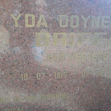 BRIFFA Gerald William 1910-1986 &amp; Yda Doynette nee PEETERS 1916-1995