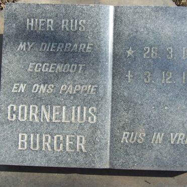 BURGER Cornelius 1905-1969