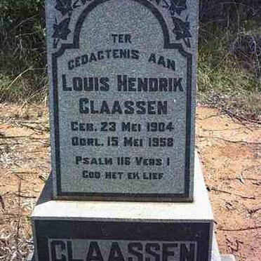 CLAASSEN Louis Hendrik 1904-1958