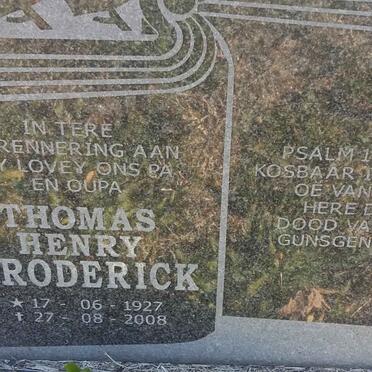 BRODERICK Thomas Henry 1927-2008