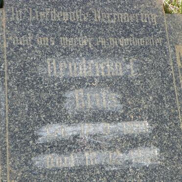 BRITS Hendricka C. 1899-1959