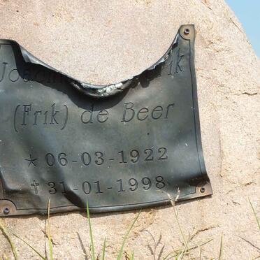 BEER Joachim Frederik, de 1922-1998