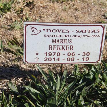 BEKKER Marius 1970-2014