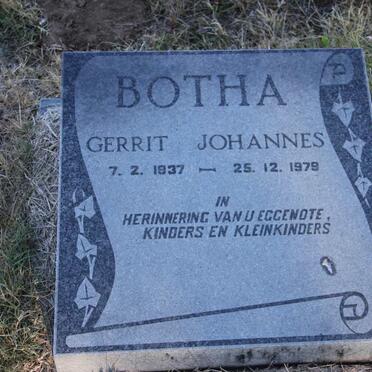 BOTHA Gerrit Johannes 1937-1979