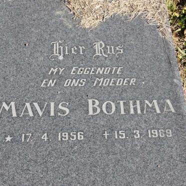BOTHMA Mavis 1956-1989