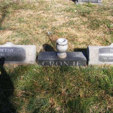 CRONJÉ Boet 1920-1973 &amp; Betsie 1921-