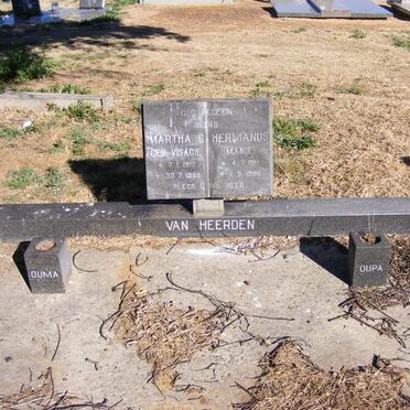 HEERDEN Hermanus, van 1911-1980 &amp; Martha C. VISAGIE 1912-1999