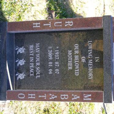 KHAMBULA Ruth Mabatho 1937-2009