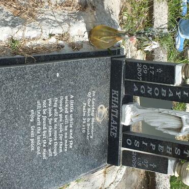 KHATLAKE Siabonga Tshepiso 2007-2009