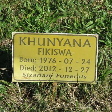 KHUNYANA Fikiswa 1976-2012