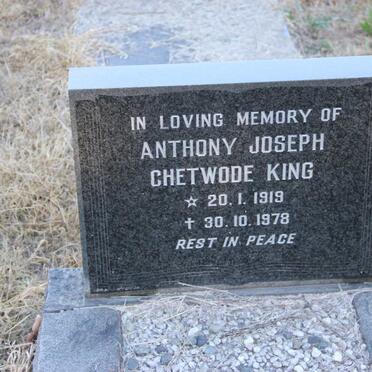 KING Anthony Joseph Chetwode 1919-1978