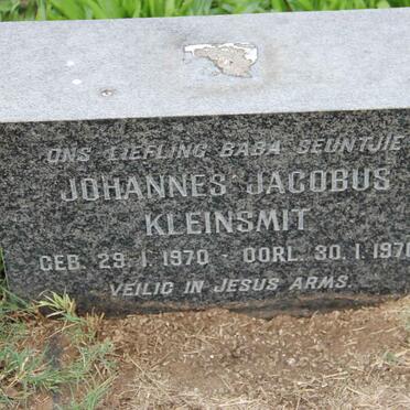 KLEINSMIT Johannes Jacobus 1970-1970