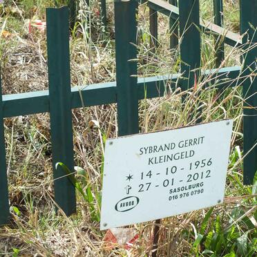 KLEINGELD Sybrand Gerrit 1956-2012