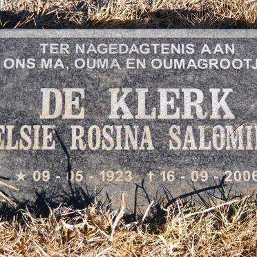 KLERK Elsie Rosina Salomina, de 1923-2006