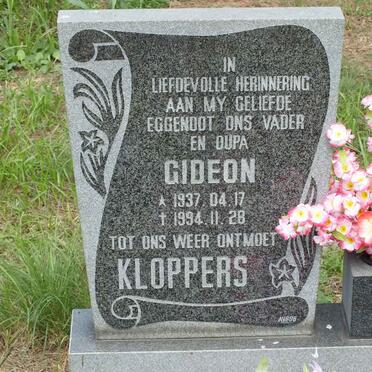 KLOPPERS Gideon 1937-1994