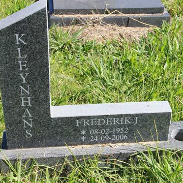 KLEYNHANS Frederik J. 1952-2006