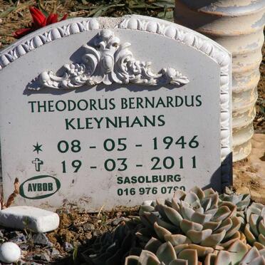 KLEYNHANS Theodorus Bernardus 1946-2011