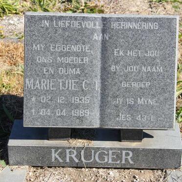 KRUGER Marietjie C.T. 1935-1989