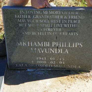 MAVUNDLA Mkhambi Phillips 1943-2008