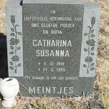 MEINTJES Catharina Susanna 1919-1989