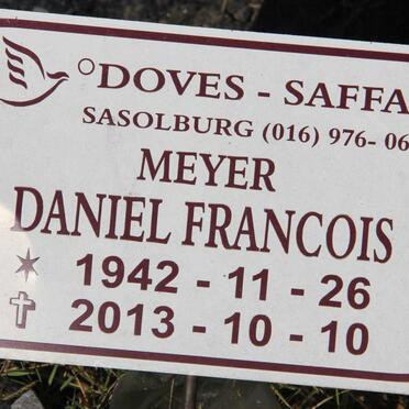MEYER Daniel Francois 1942-2013