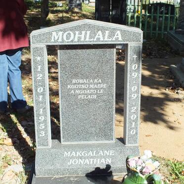 MOHLALA Makgalane Jonathan 1953-2010