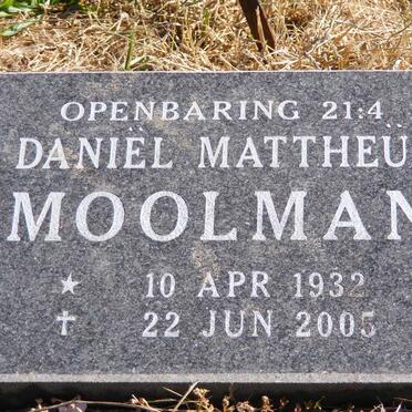 MOOLMAN Daniël Mattheüs 1932-2005