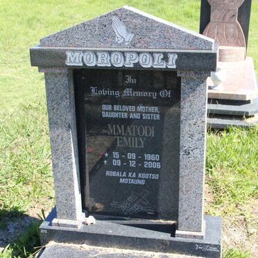MOROPOLI Mmatodi Emily 1960-2006