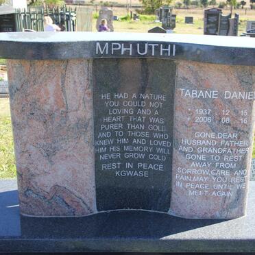 MPHUTHI Tabane Daniel 1937-2006