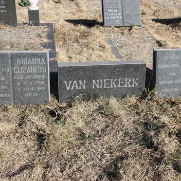 NIEKERK Willem Frederik, van 1890-1982 &amp; Johanna Elizabeth MYBURGH 1901-1977