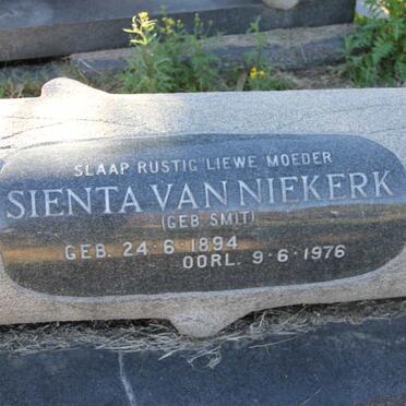 NIEKERK Daniel Jacobus, van 1892-1952 &amp; Sienta SMIT 1894-1976