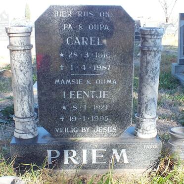 PRIEM Carel 1916-1987 &amp; Leentje 1921-1995