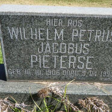 PIETERSE Wilhelm Petrus Jacobus 1906-1990
