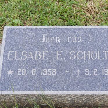 SCHOLTZ Elsabe E. 1958-1959