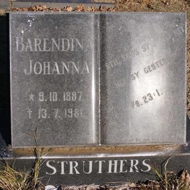 STRUTHERS Barendina Johanna 1887-1981