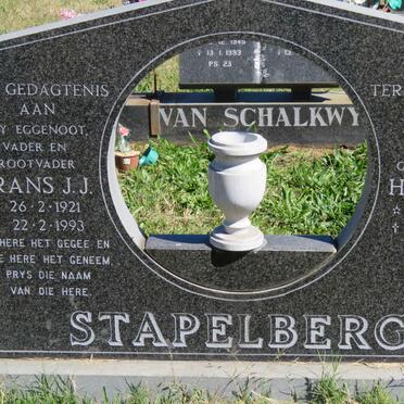 STAPELBERG Frans J.J. 1921-1993 &amp; Helena J. 1923-1996