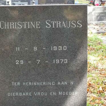 STRAUSS Christine 1930-1973