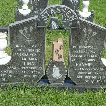 STASSEN Hansie 1930-1997 &amp; Lina 1939-