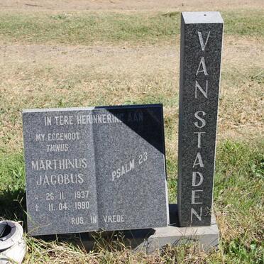 STADEN Marthinus Jacobus, van 1937-1990