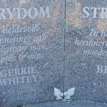 STRYDOM Gerrie 1950-2008 &amp; Bets 1958-