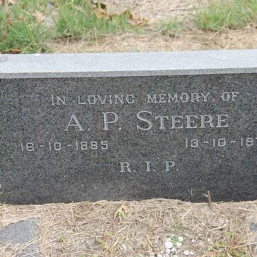 STEERE A.P. 1885-1975