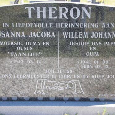 THERON Willem Johannes 1941-2005 &amp; Susanna Jacoba 1943-