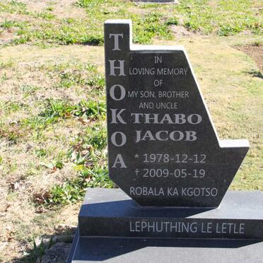 THOKOA Thabo Jacob 1978-2008