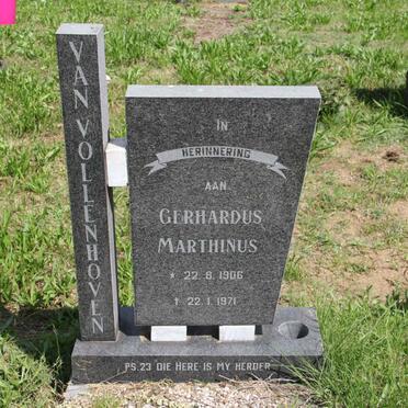 VOLLENHOVEN Gerhardus Marthinus, van 1906-1971