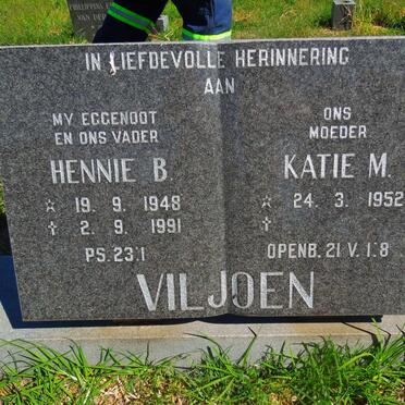 VILJOEN Hennie B. 1948-1991 &amp; Katie M. 1952-