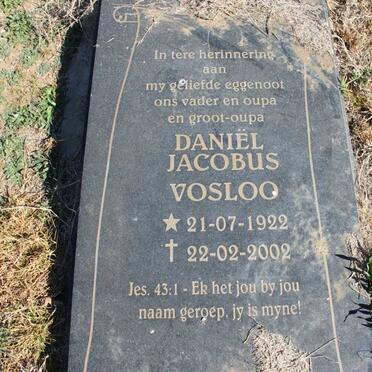 VOSLOO Daniël Jacobus 1922-2002