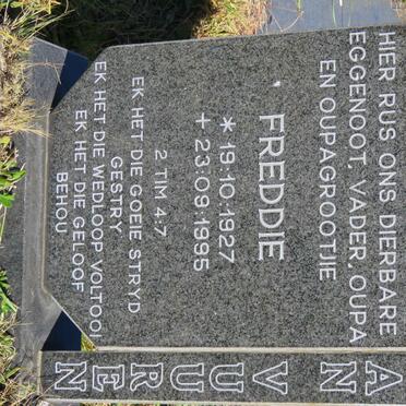 VUUREN Freddie, van 1927-1995